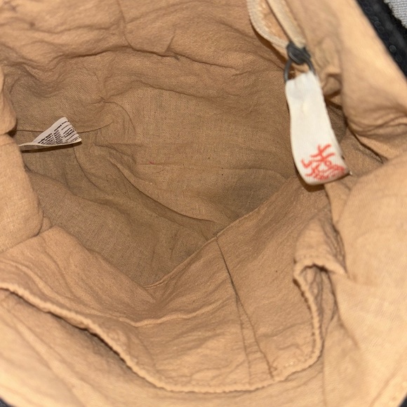 Happy & Free women’s black crochet bamboo blend  shoulder bag - Picture 2 of 9